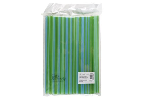 Straws - 400 pieces - Assortment Colors - Biodegradable - L24cm D0.4cm