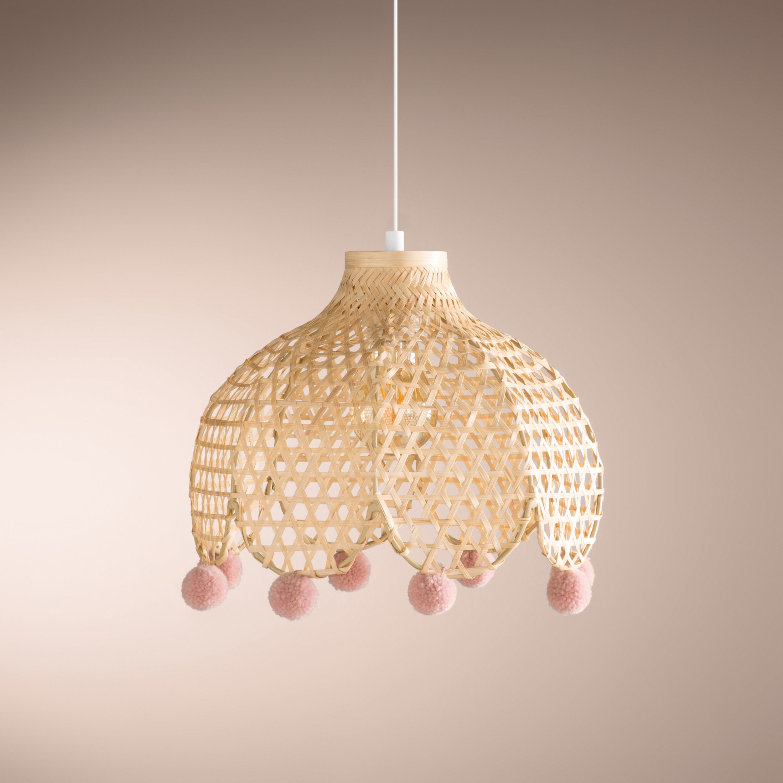 Atmosphera Kids children's lamp / Bamboo hanging lamp - Ø28 cm