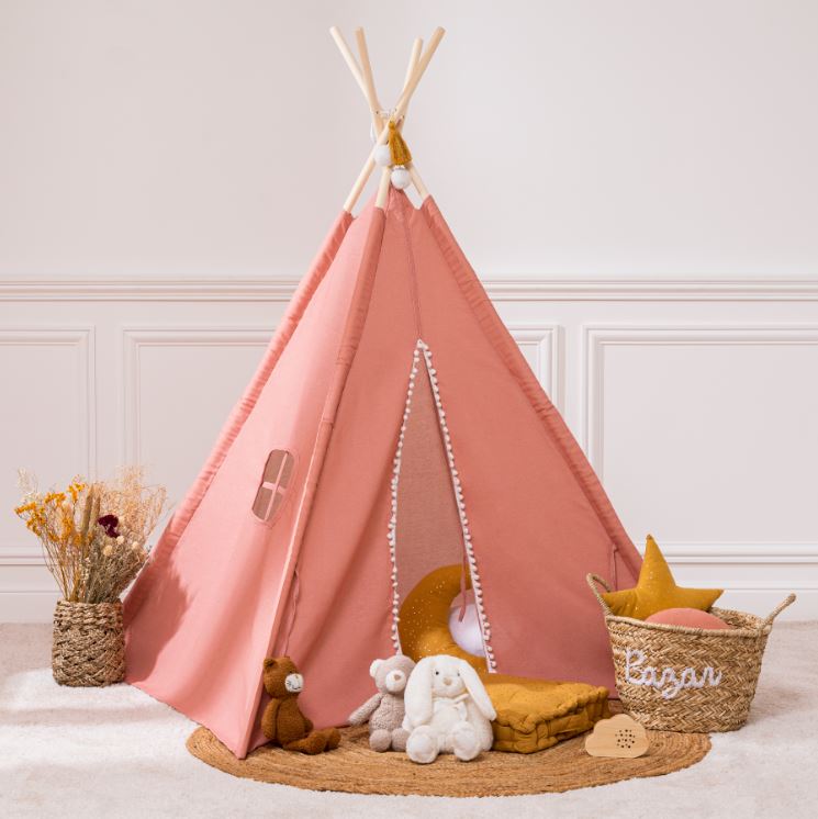 Atmosphera Kids Wapi Children's teepee - Play tent - H160 cm - Pink