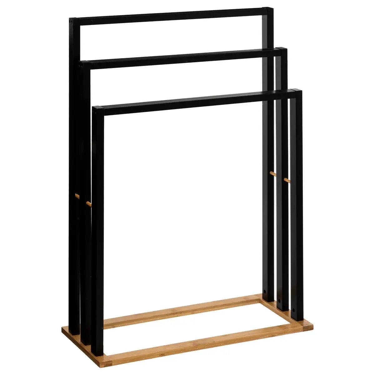 5Five Porte Serviette Bambou sur Pied Noir - H82 CM