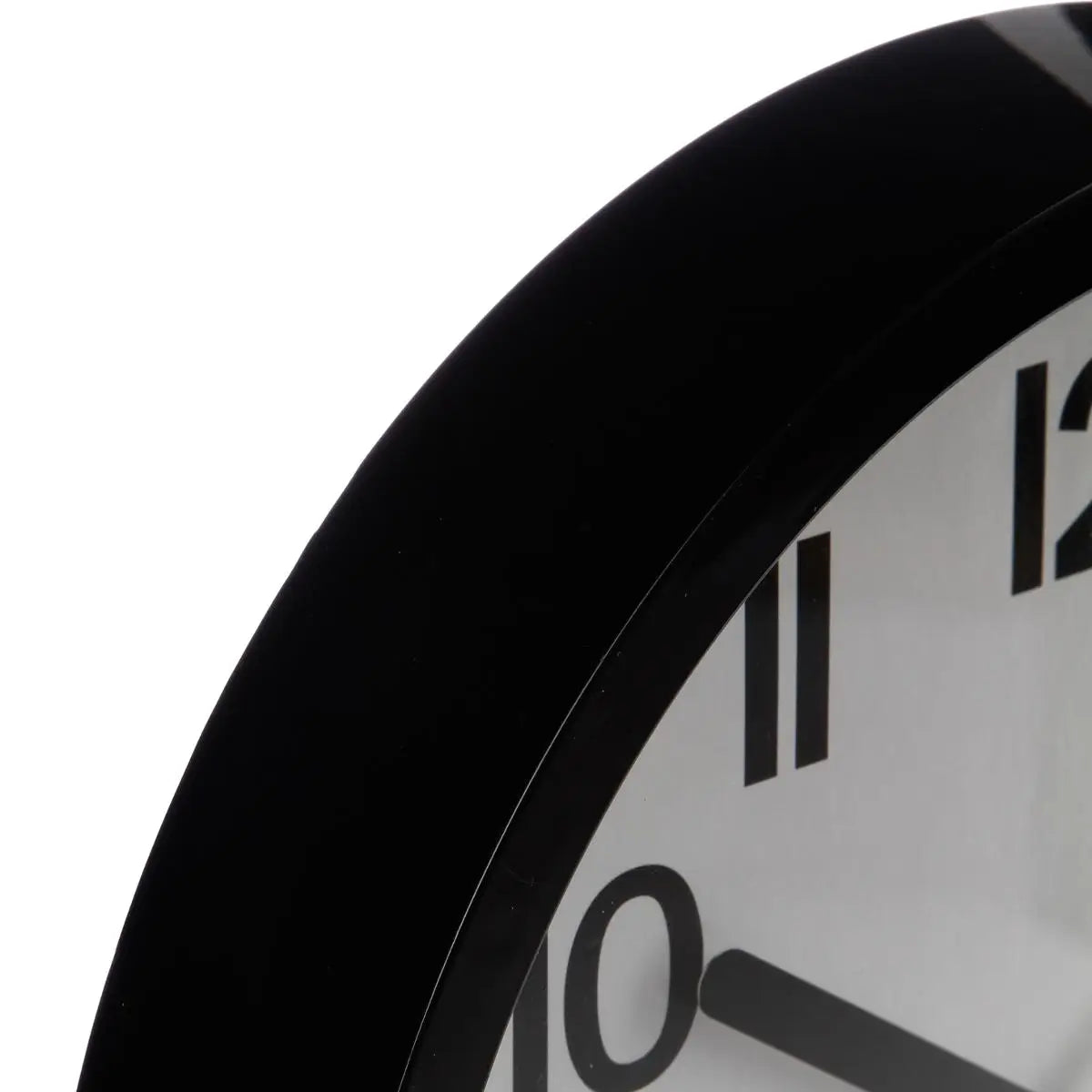 Atmosphera Wall Clock - Black - Plastic - Dia22 cm