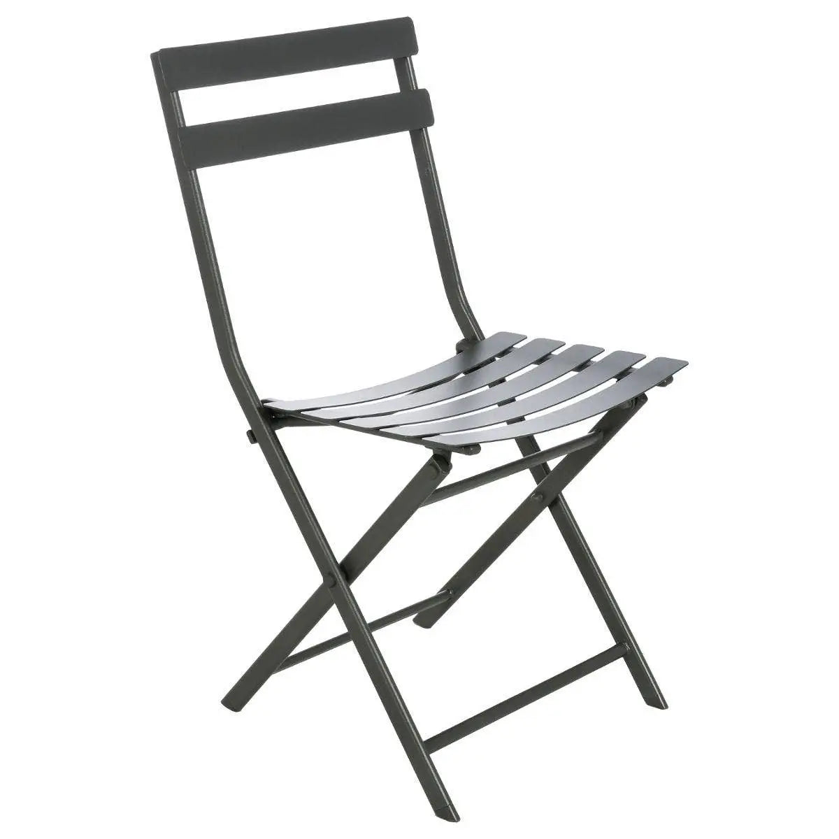 Hespéride Chaise bistro luxe - Chaise Greensboro - Gris graphite - 50x42x81cm