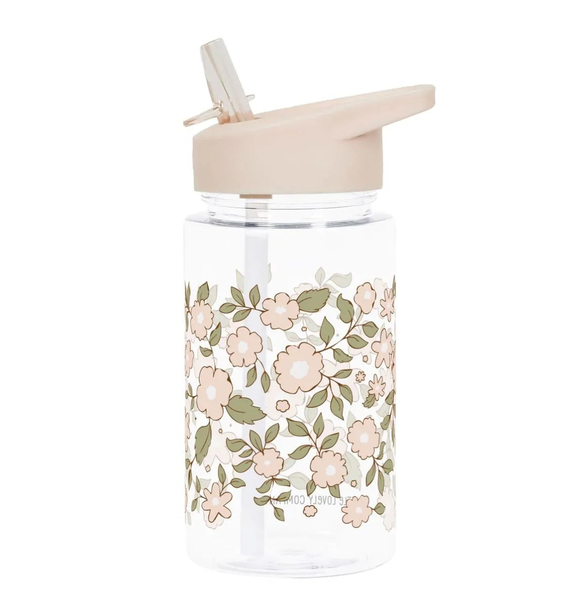 A Little Lovely Company Back to School Set - Drinking bottle/4 Snack boxes/Bentobox - Blossoms Pink
