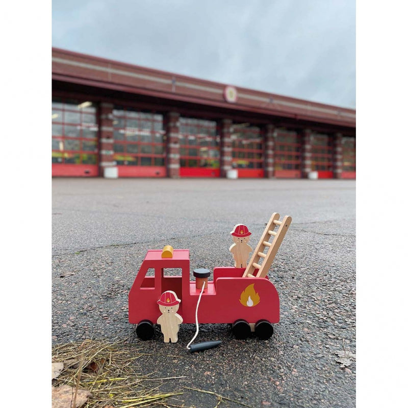 Camion de Pompier en Bois Jabadabado - 29x11x15cm - Bois
