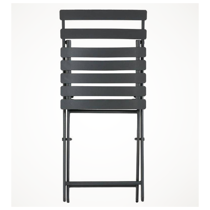 Hespéride Chaise bistro luxe - Chaise Greensboro - Gris graphite - 50x42x81cm