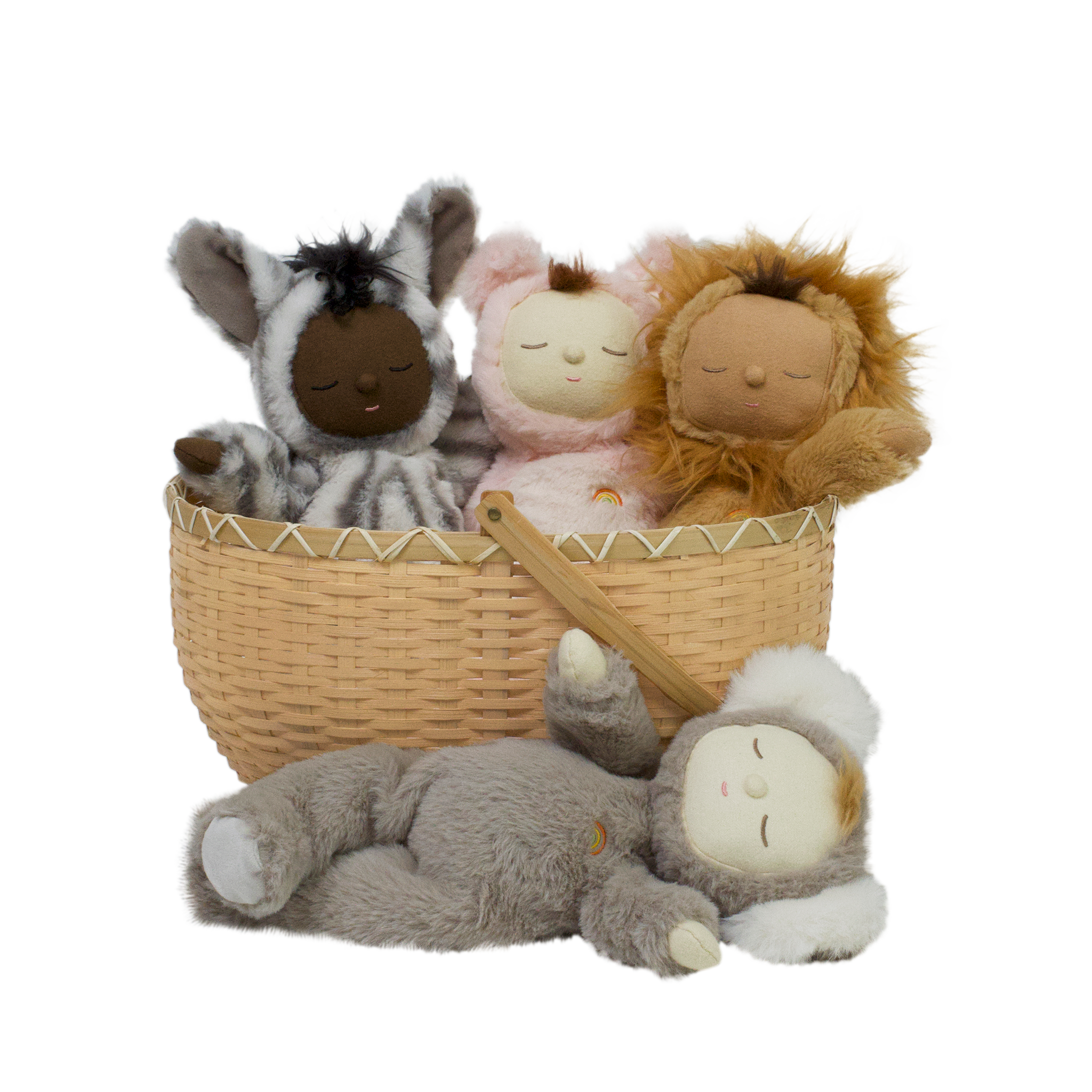 Olli Ella - Cozy Dozy Dinkum Doll Zebra Mini - Knuffel - Pop - Speelknuffel