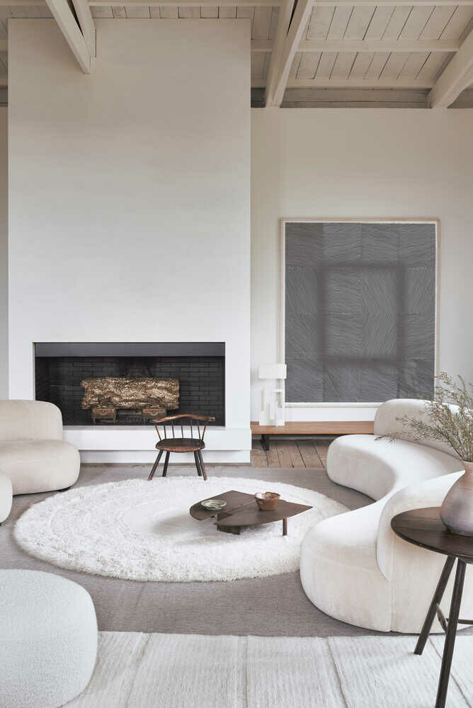 Lorena Canals Washable wool rug - Arctic Circle Sheep White - D250cm 